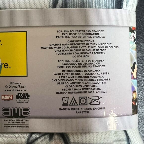 NEW Disney 100 Family Sleep Toddler 2-Piece Pajama Set Size 3T - Picture 5 of 5